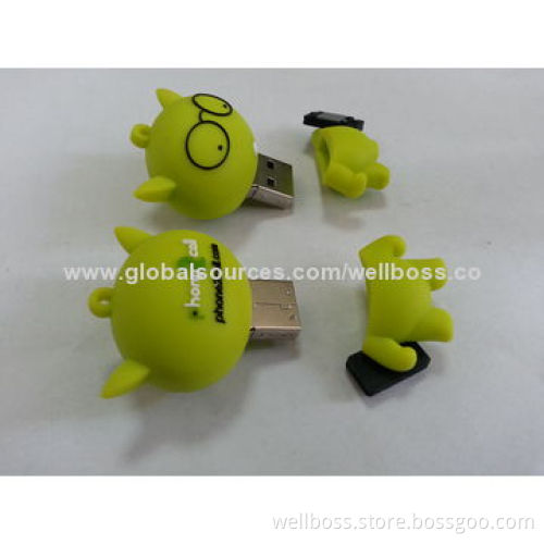 Customized Fashionable/Popular Cartoon USB Memory Sticks with Logo Printing